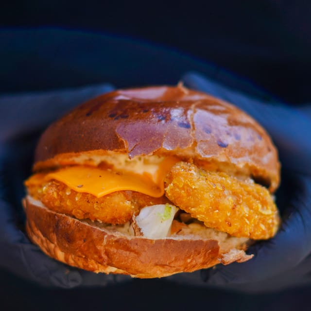 Burger poulet croustillant Le Retro